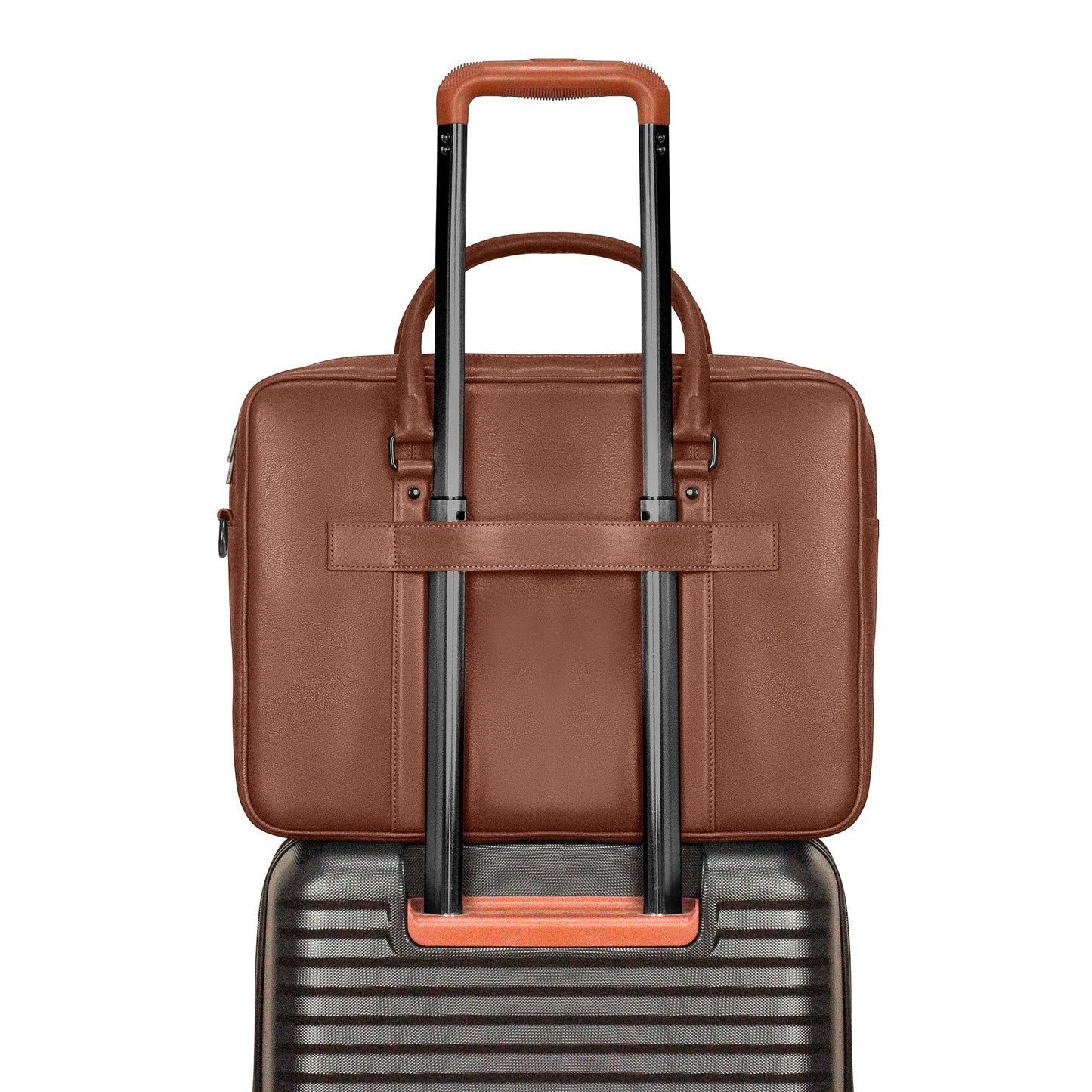Champs Onyx Leather Briefcase