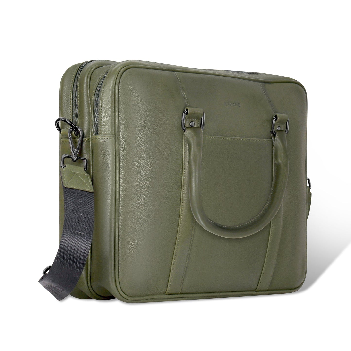 Champs Onyx Leather Briefcase