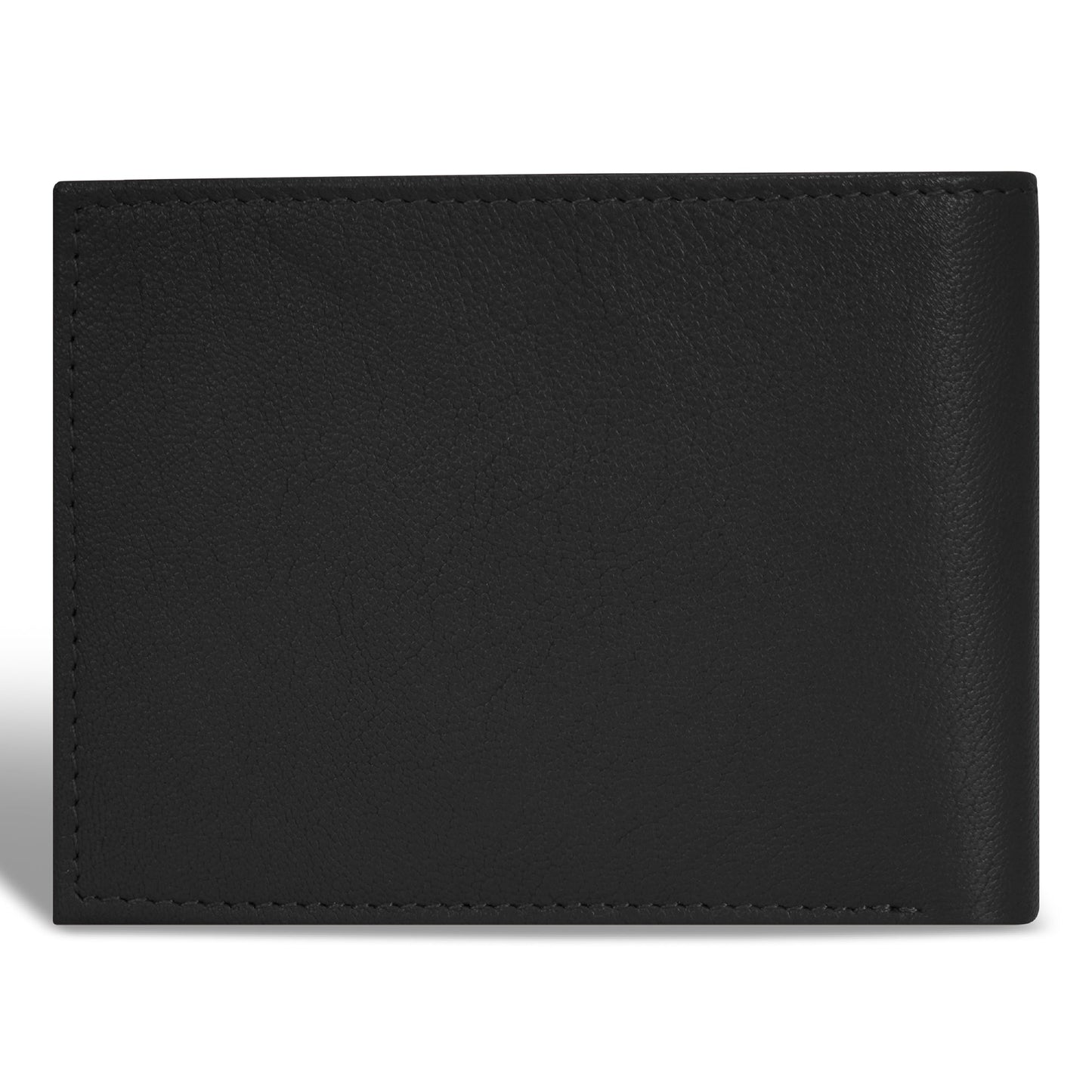 Portefeuille en cuir à volet central Champs Onyx