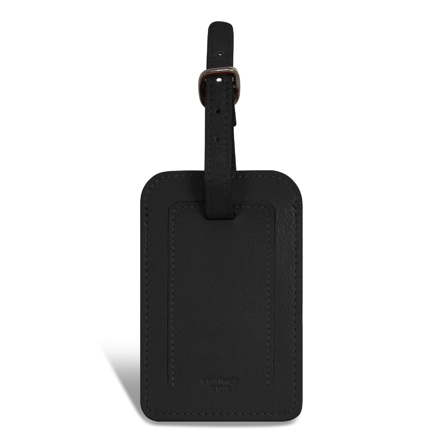 Étiquettes à bagage en cuir Champs Onyx