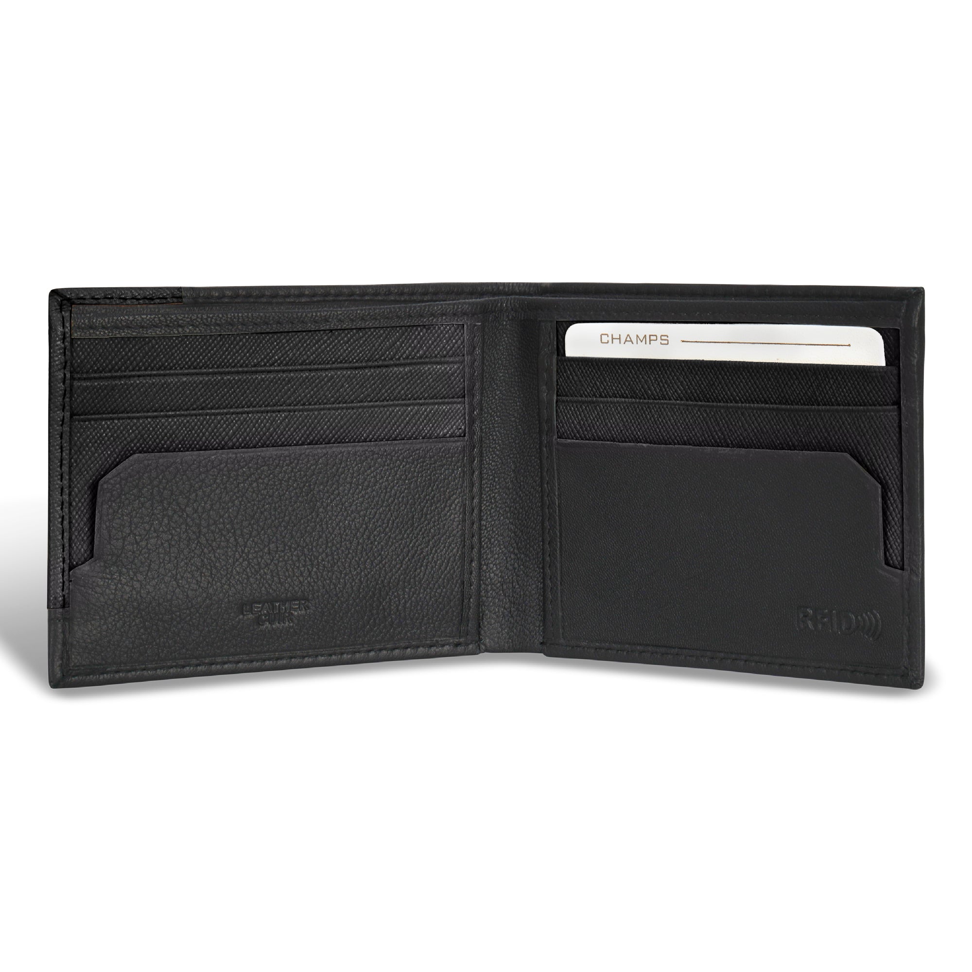 Shop Bentley Noir Noir Portefeuille en cuir à deux volets Champs Iconic in Canada at only $34.99 3rd look