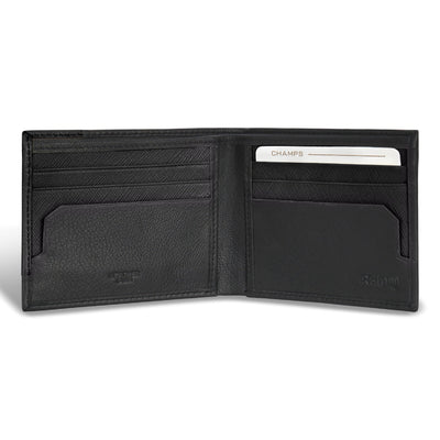 Shop Bentley Black Black Champs Iconic Leather Bi-Fold Wallet in Canada at only $34.99 3rd look
