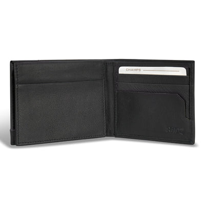 Shop Bentley Black Black Champs Iconic Leather Top Wing Wallet in Canada at only $39.99 4th look