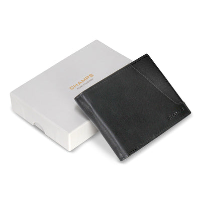 Shop Bentley Black Black Champs Iconic Leather Top Wing Wallet in Canada at only $39.99 5th look