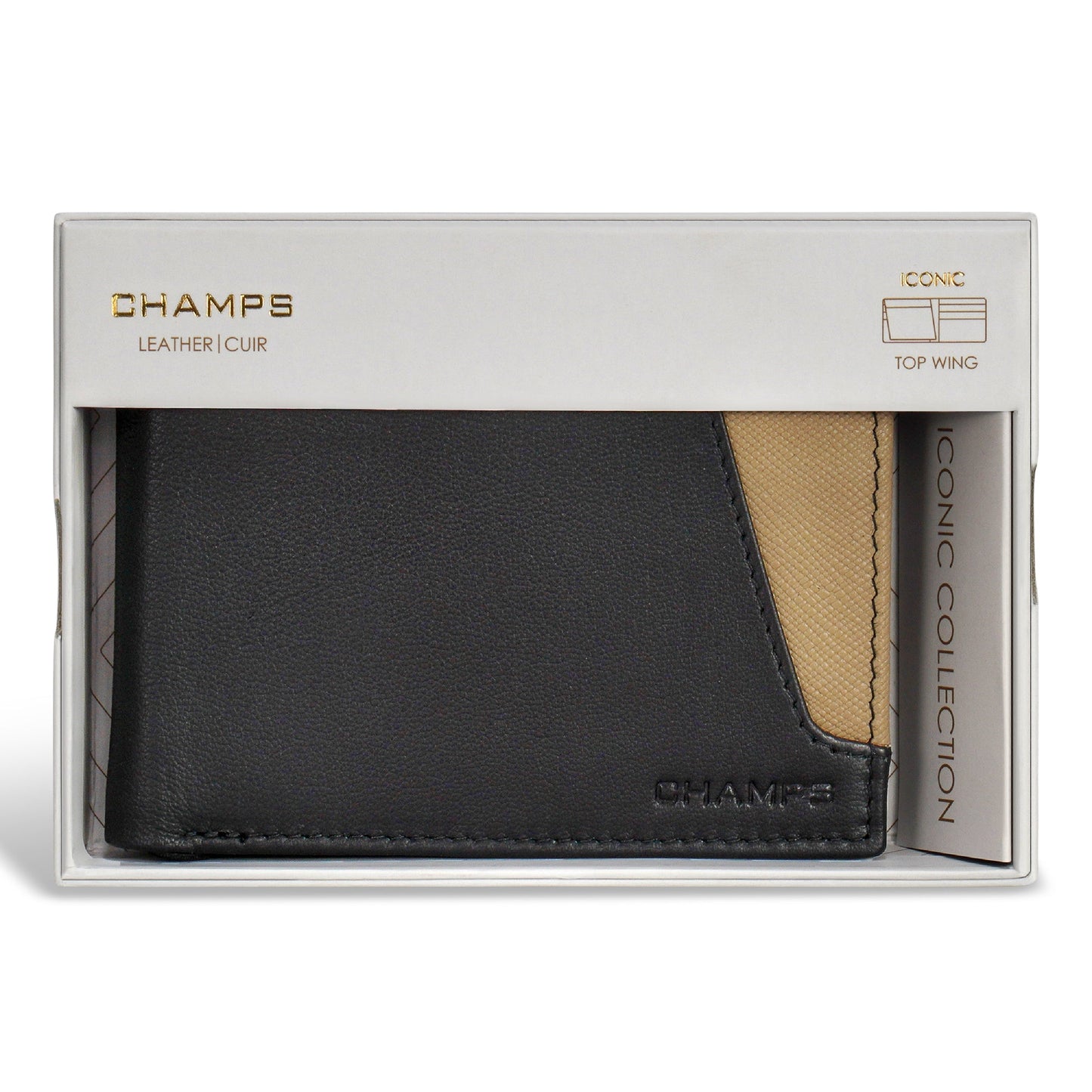Champs Iconic Leather Top Wing Wallet