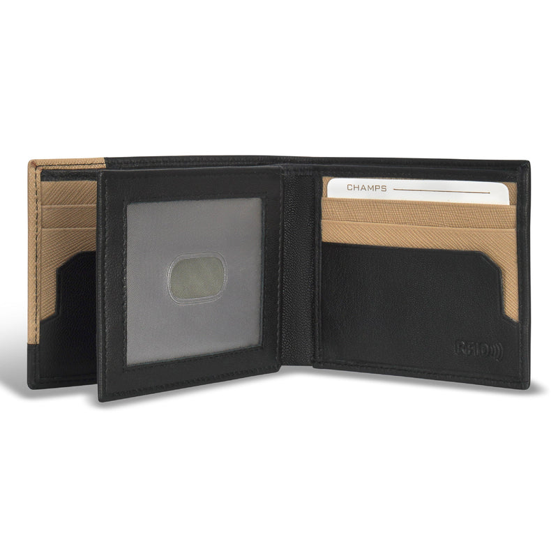 
        Shop Bentley Black Ivory Champs Iconic Leather Center Wing Wallet in Canada at only $39.99 10th look
      