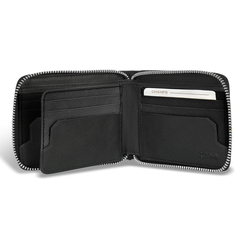 
        Shop Bentley Noir Noir Portefeuille en cuir à glissière Champs Iconic in Canada at only $39.99 4th look
      