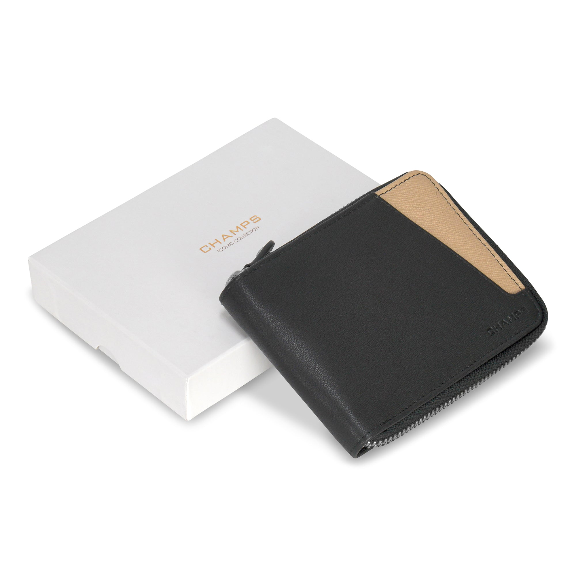 Champs Iconic Leather Zip Around Wallet – Shop Bentley