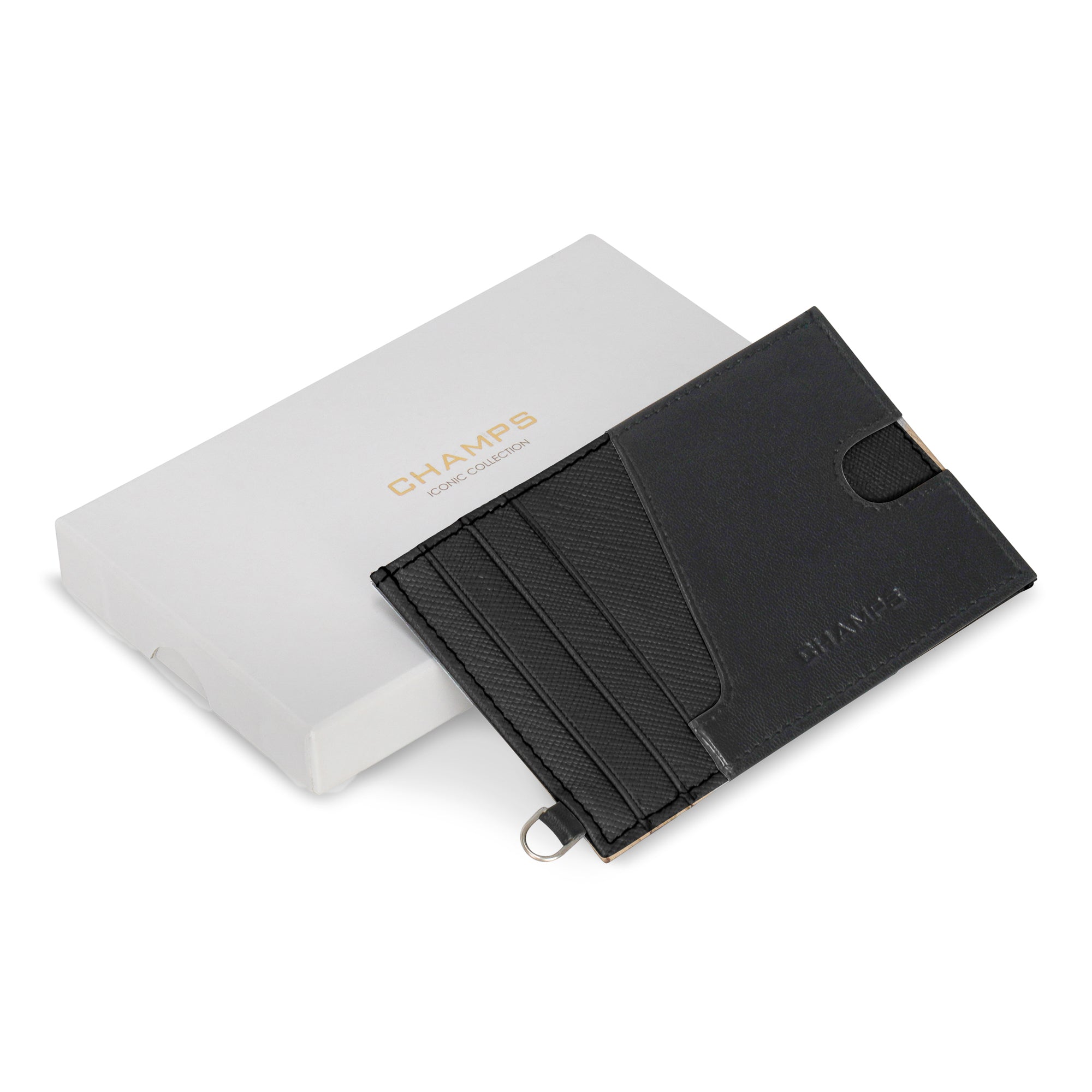 Shop Bentley Noir Noir Porte-cartes  fin en cuir Champs Iconic in Canada at only $29.99 4th look