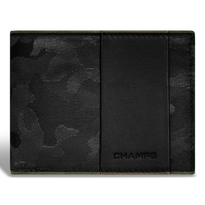 Shop Bentley Black Champs Camo Leather Top Wing Wallet in Canada at only $39.99 1st look