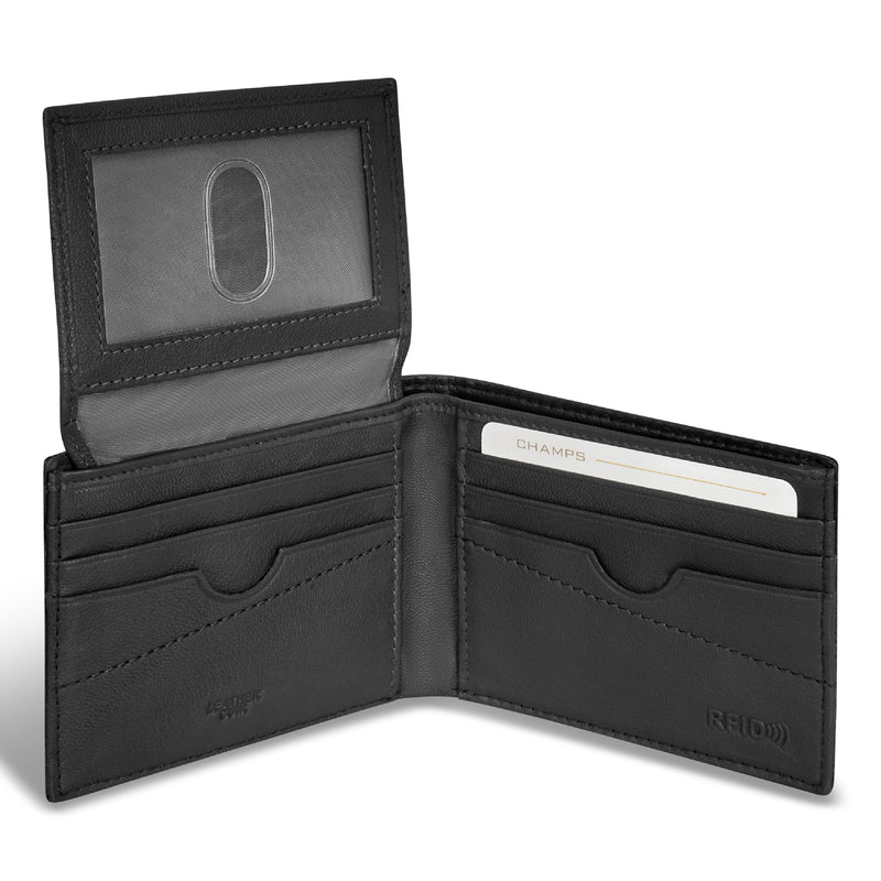
        Shop Bentley Black Champs Camo Leather Top Wing Wallet in Canada at only $39.99 3rd look
      
