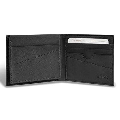 Shop Bentley Black Champs Camo Leather Top Wing Wallet in Canada at only $39.99 4th look