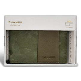 
                    Shop Bentley Green Champs Camo Leather Top Wing Wallet in Canada at only $39.99 6th look
                  