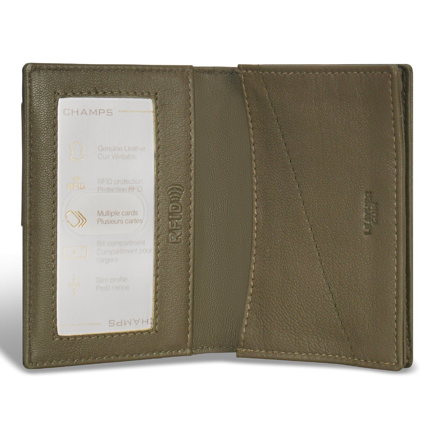 Porte-cartes en cuir Champs Camo