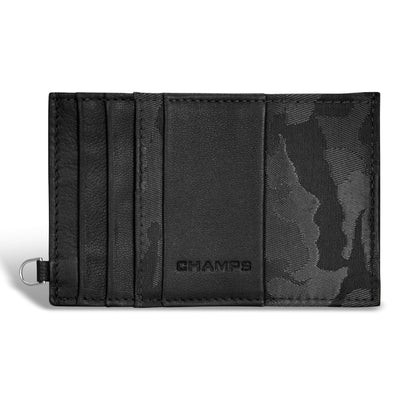 Shop Bentley Black Champs Camo Leather Slim Cardholder in Canada at only $29.99 1st look