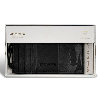 Shop Bentley Black Champs Camo Leather Slim Cardholder in Canada at only $29.99 5th look