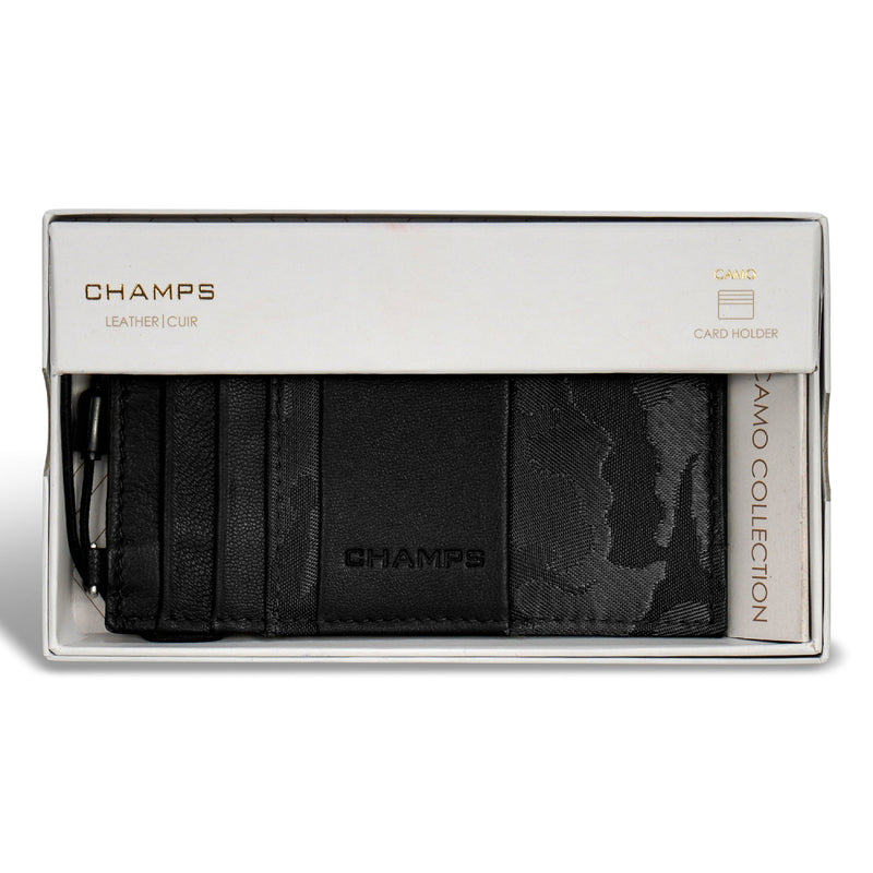
        Shop Bentley Black Champs Camo Leather Slim Cardholder in Canada at only $29.99 5th look
      