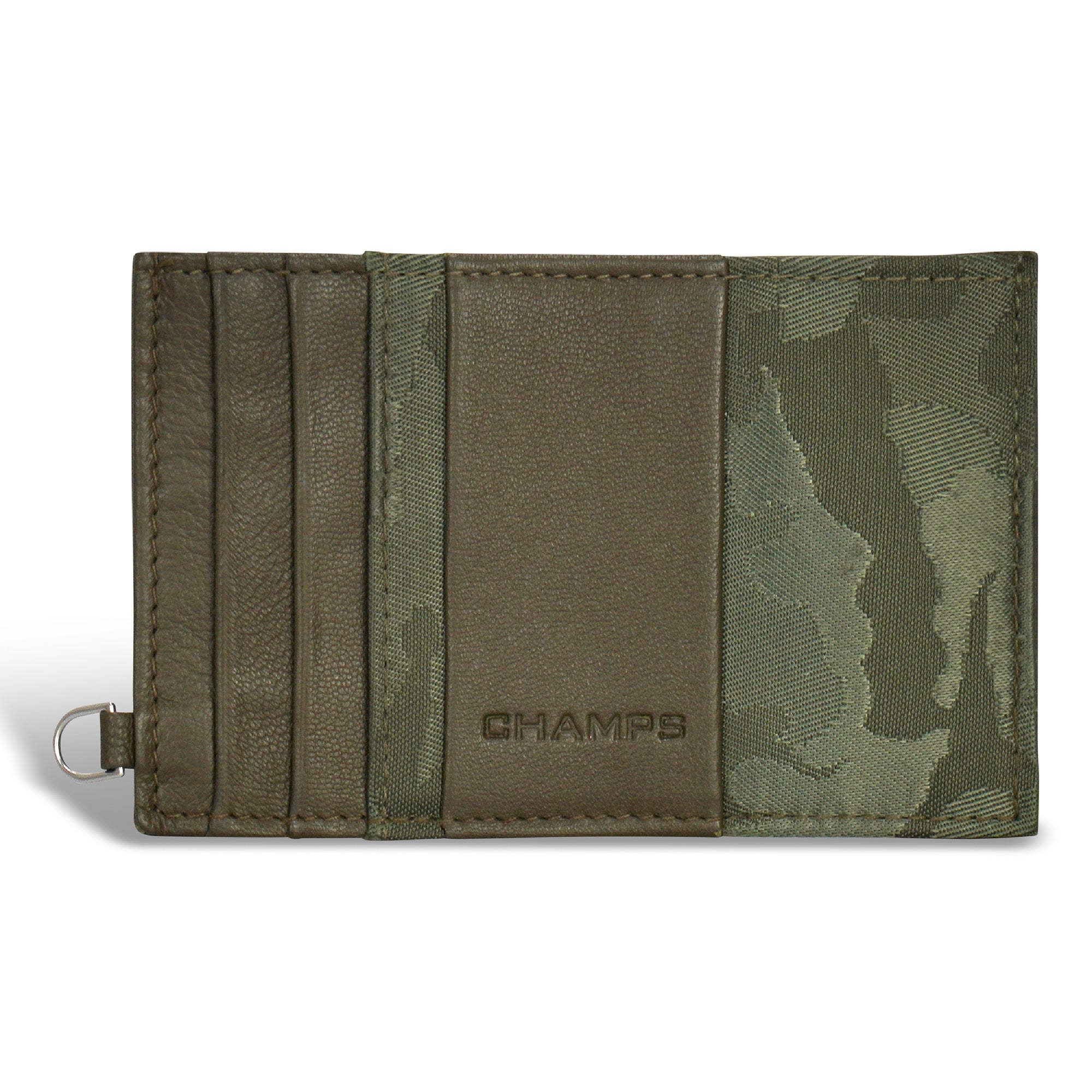 Shop Bentley Vert Porte-cartes mince en cuir Champs Camo in Canada at only $29.99 6th look