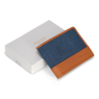 
                    Shop Bentley Beige bleu Portefeuille à rabat supérieur en cuir et denim Champs Denim in Canada at only $39.99 5th look
                  
