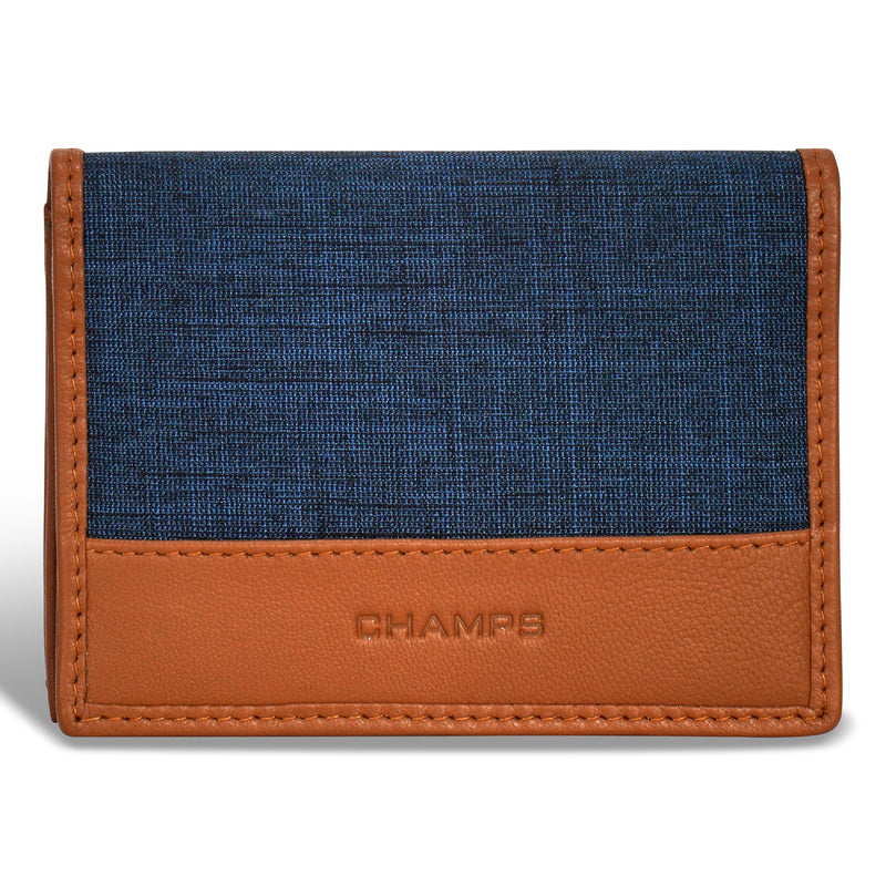 
        Shop Bentley Fauve et bleu Porte-cartes en cuir et denim Champs Denim in Canada at only $29.99 6th look
      