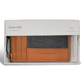 
                    Shop Bentley Beige Noir Porte-cartes fin en cuir et denim Champs in Canada at only $29.99 5th look
                  
