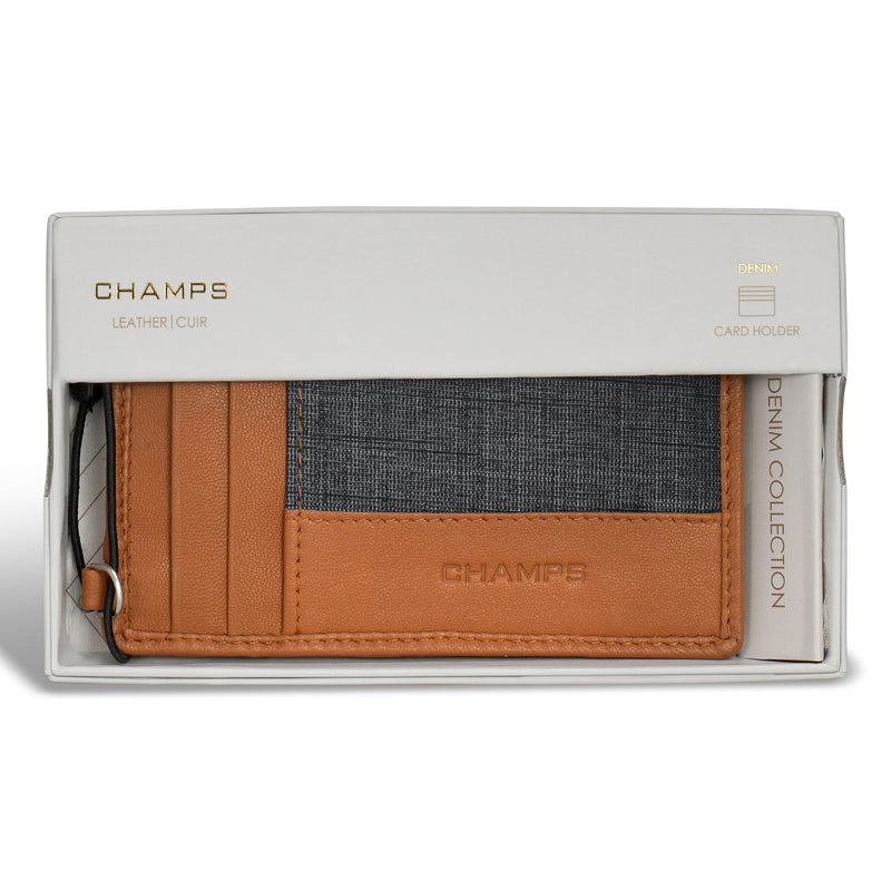
        Shop Bentley Tan Black Champs Denim Leather Slim Cardholder in Canada at only $29.99 5th look
      