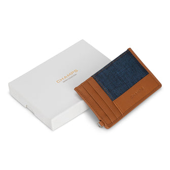 
                    Shop Bentley Beige bleu Porte-cartes fin en cuir et denim Champs in Canada at only $29.99 4th look
                  
