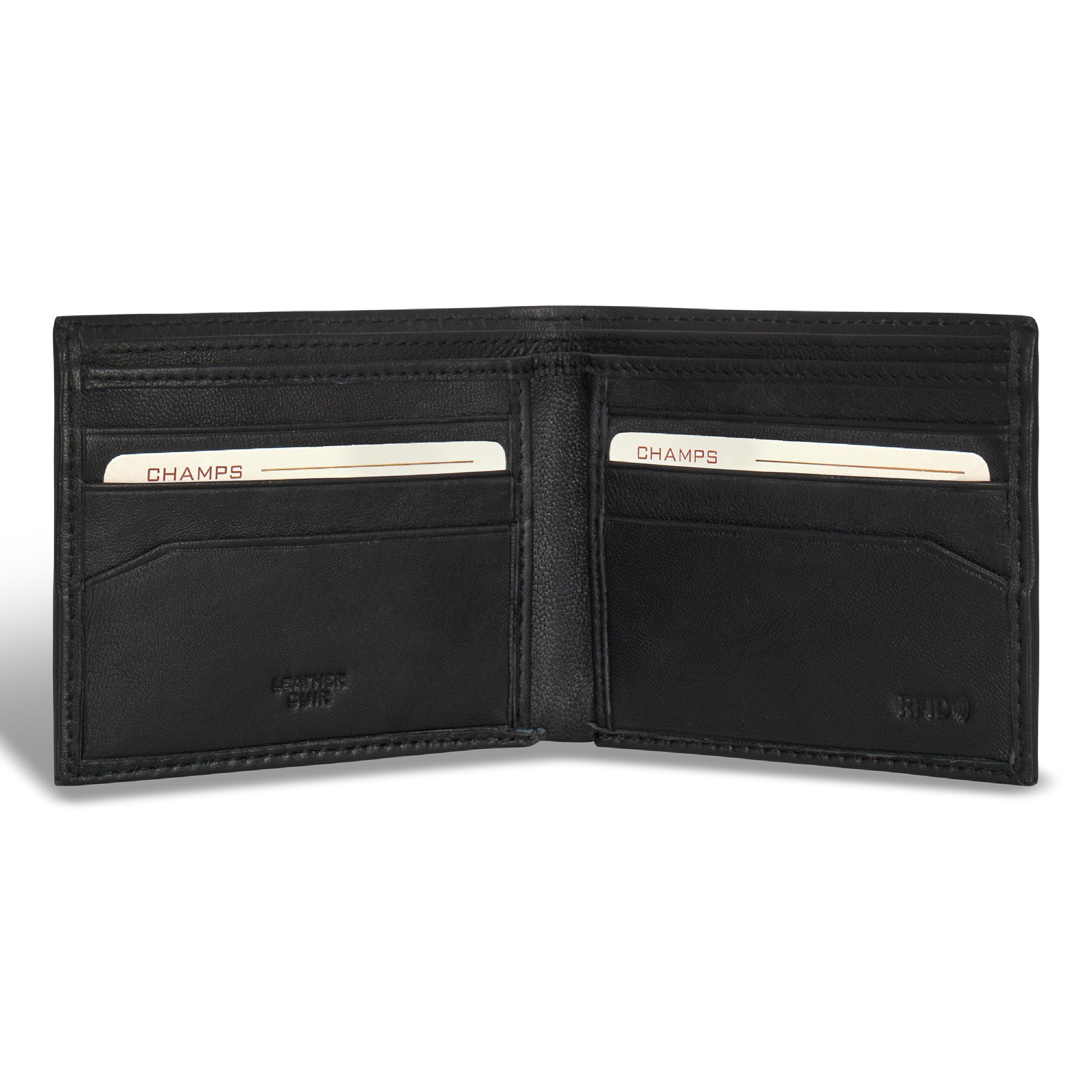 Shop Bentley Noir Portefeuille en cuir à deux volets Champs Classic in Canada at only $34.99 3rd look