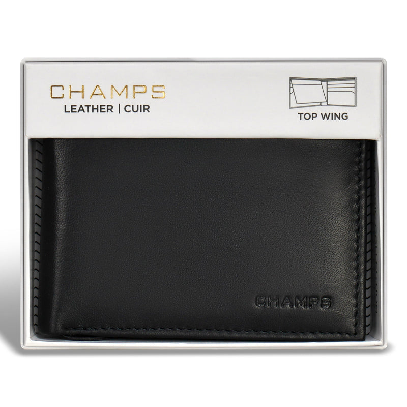 
        Shop Bentley Black Champs Classic Leather Top-Wing Wallet in Canada at only $34.99 6th look
      
