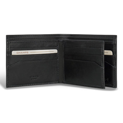 Shop Bentley Black Champs Classic Leather Center-Wing Wallet in Canada at only $34.99 4th look