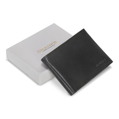 Shop Bentley Black Champs Classic Leather Center-Wing Wallet in Canada at only $34.99 5th look