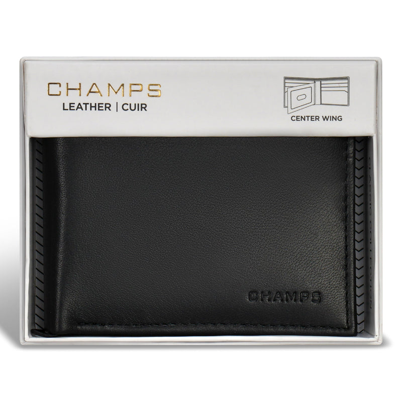 
        Shop Bentley Black Champs Classic Leather Center-Wing Wallet in Canada at only $34.99 6th look
      