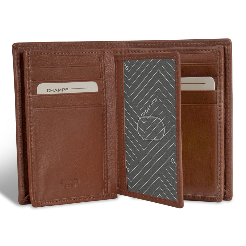 
        Shop Bentley Brun Portefeuille vertical en cuir Onyx de Champs in Canada at only $39.99 9th look
      