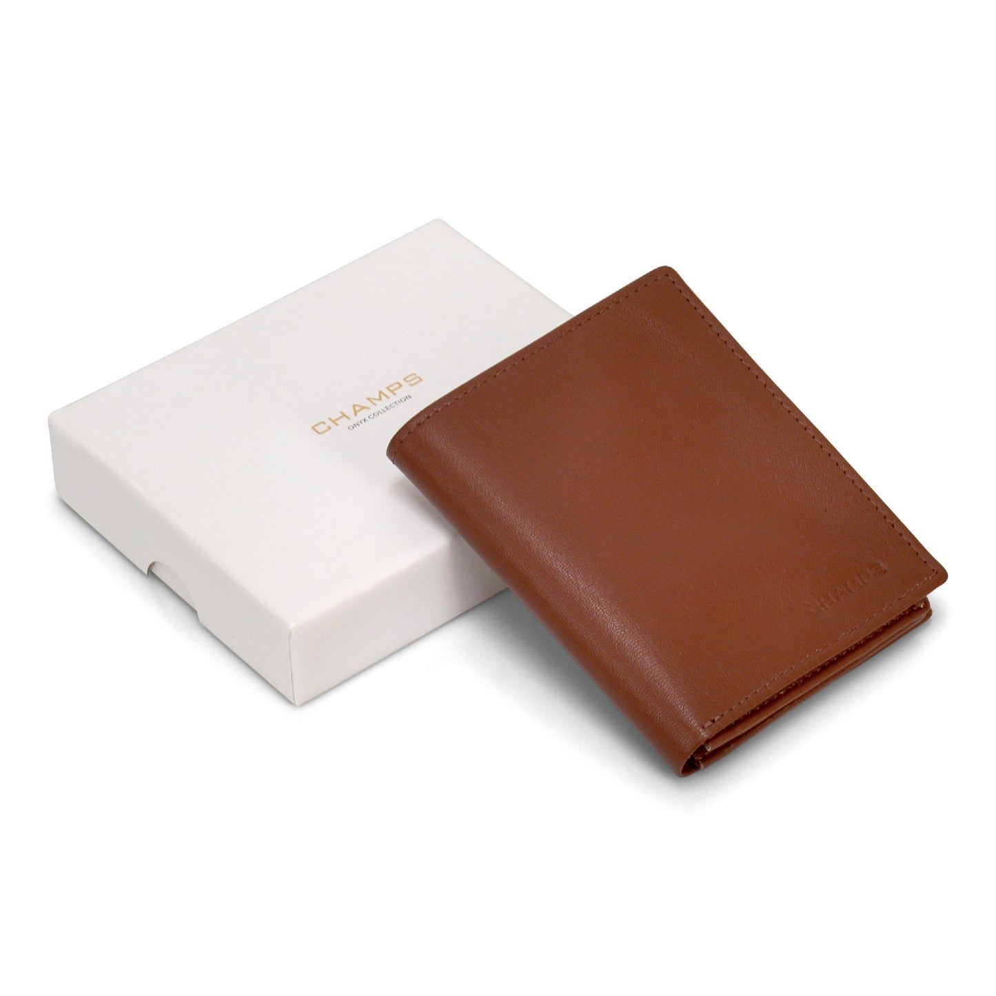 Portefeuille vertical en cuir Onyx de Champs