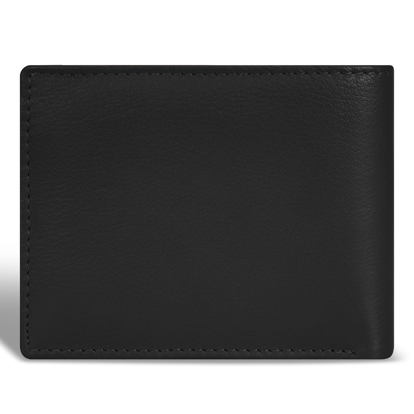 Portefeuille en cuir à deux volets avec glissière Champs Onyx