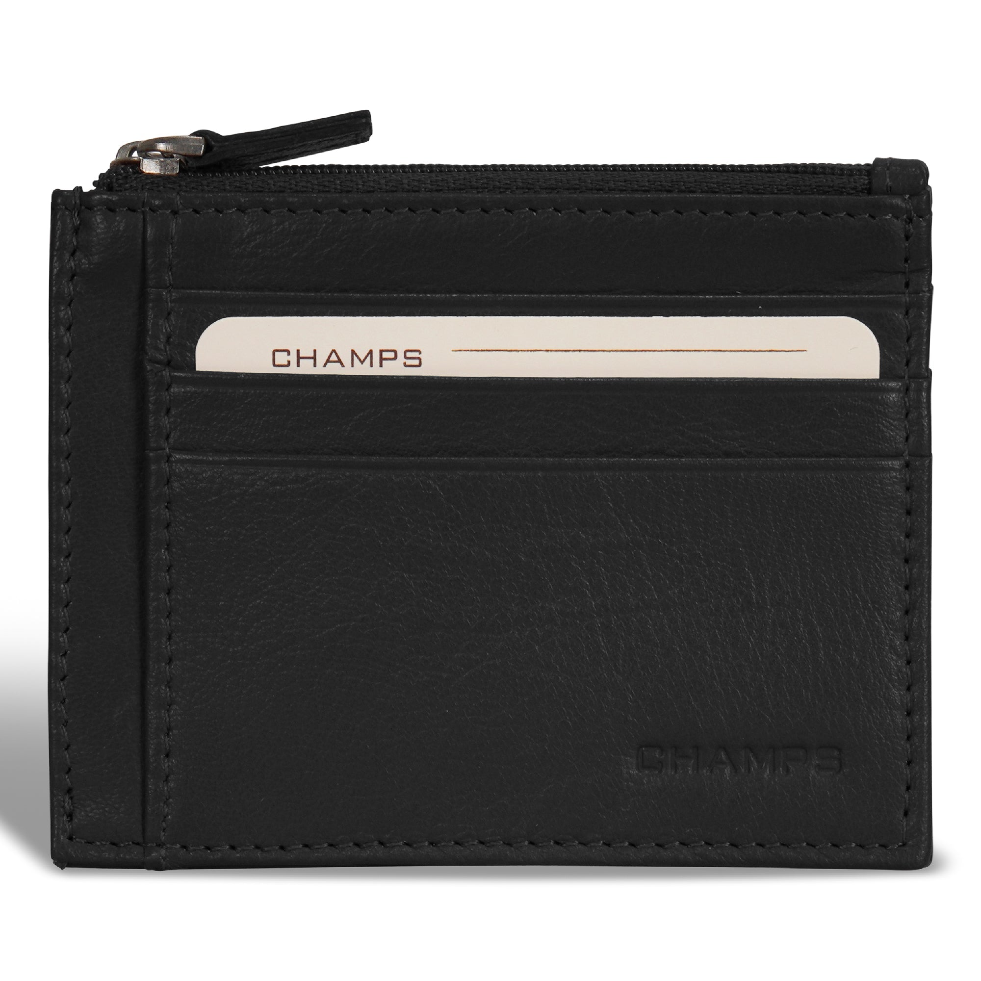 
          Shop Bentley Noir Étui à cartes en cuir avec glissière Champs Onyx in Canada at only $29.99 st look
        