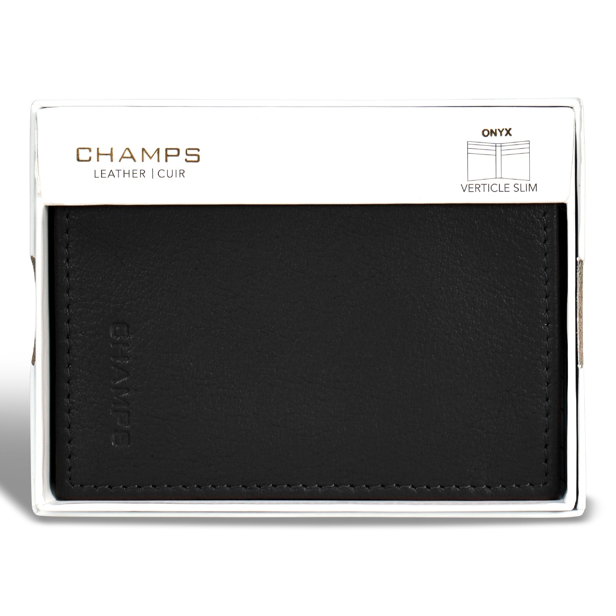 Shop Bentley Noir Portefeuille vertical mince en cuir Champs Onyx in Canada at only $29.99 5th look