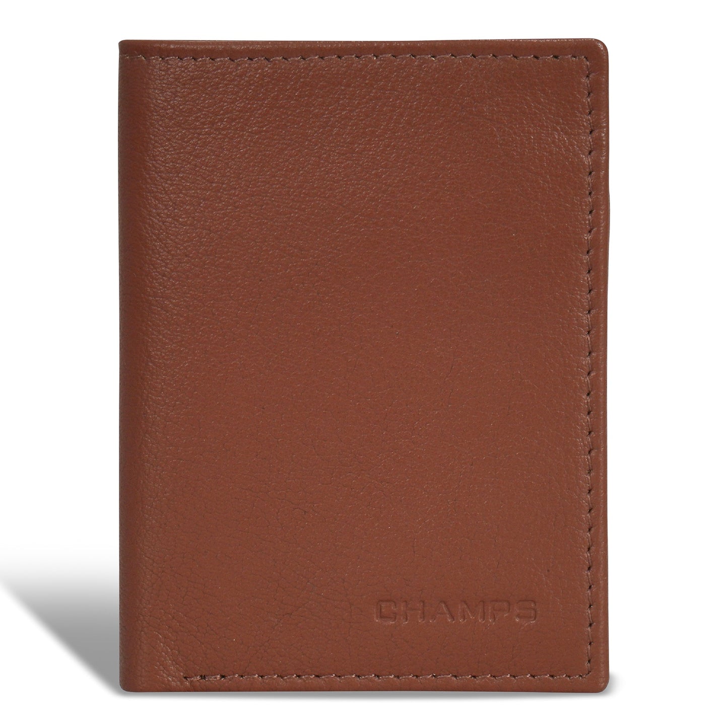 Champs Onyx Leather Vertical Slim Wallet