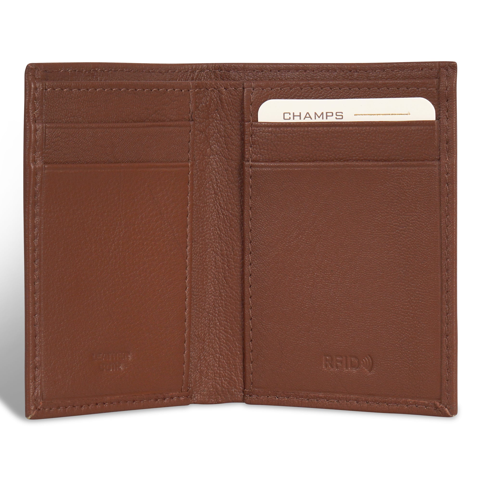 Shop Bentley Brun Portefeuille vertical mince en cuir Champs Onyx in Canada at only $29.99 8th look