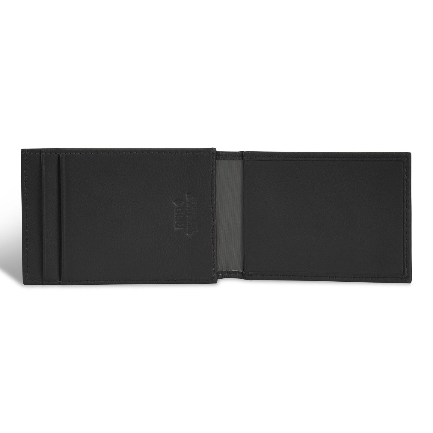 Porte-cartes hybride magnétique en cuir Champs Onyx
