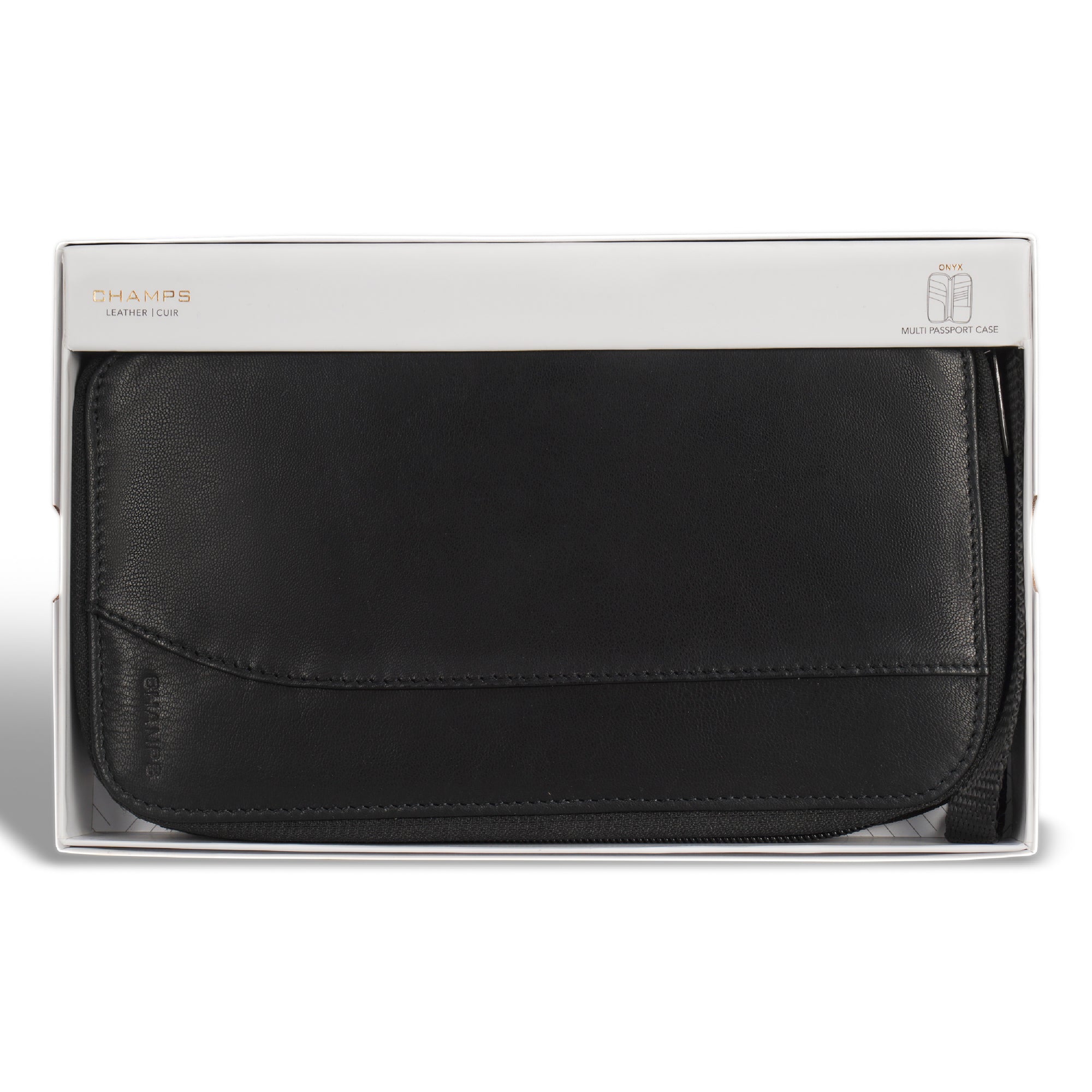 Shop Bentley Noir Étui multi-passeports en cuir Champs Onyx in Canada at only $49.99 7th look
