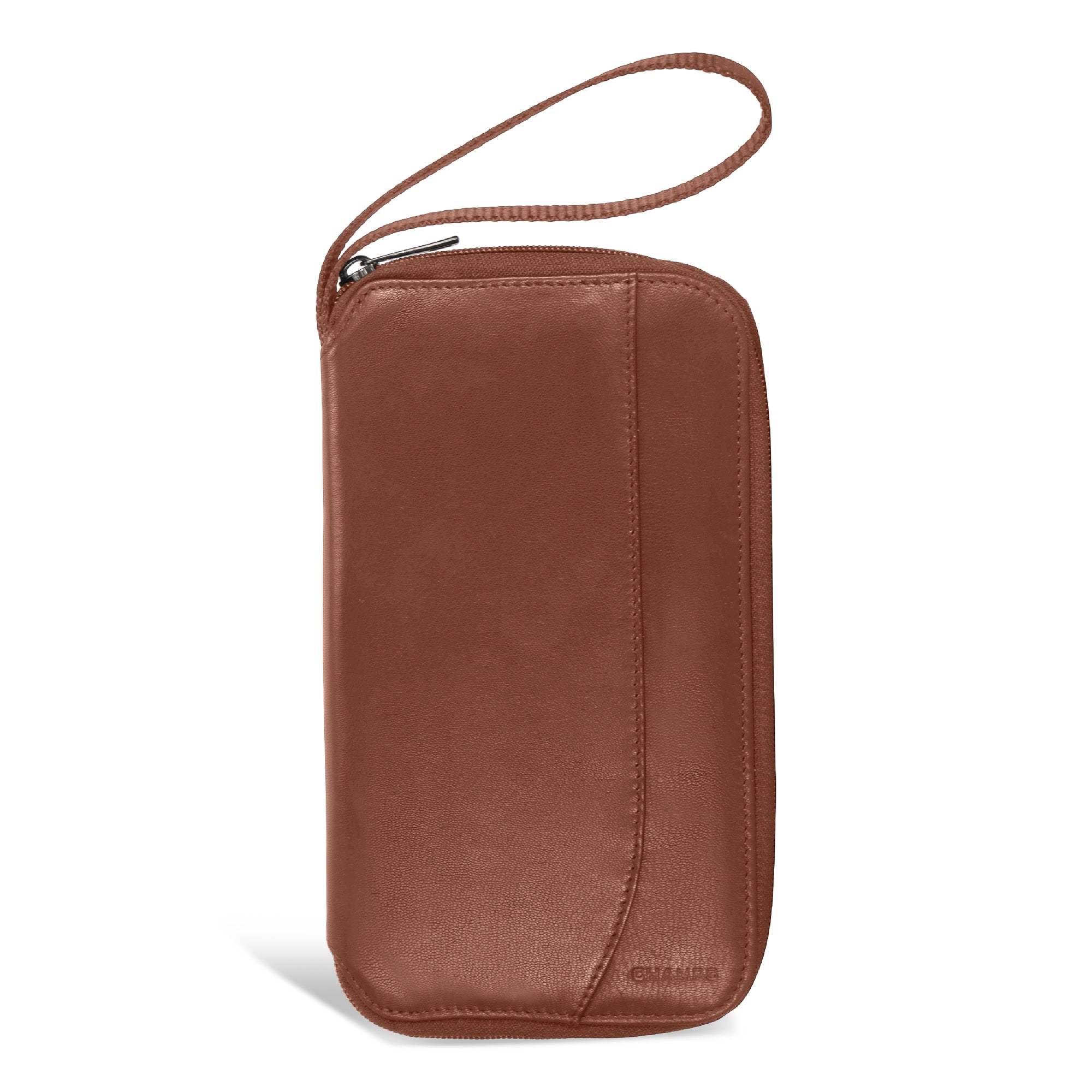 Shop Bentley Brun Étui multi-passeports en cuir Champs Onyx in Canada at only $49.99 8th look