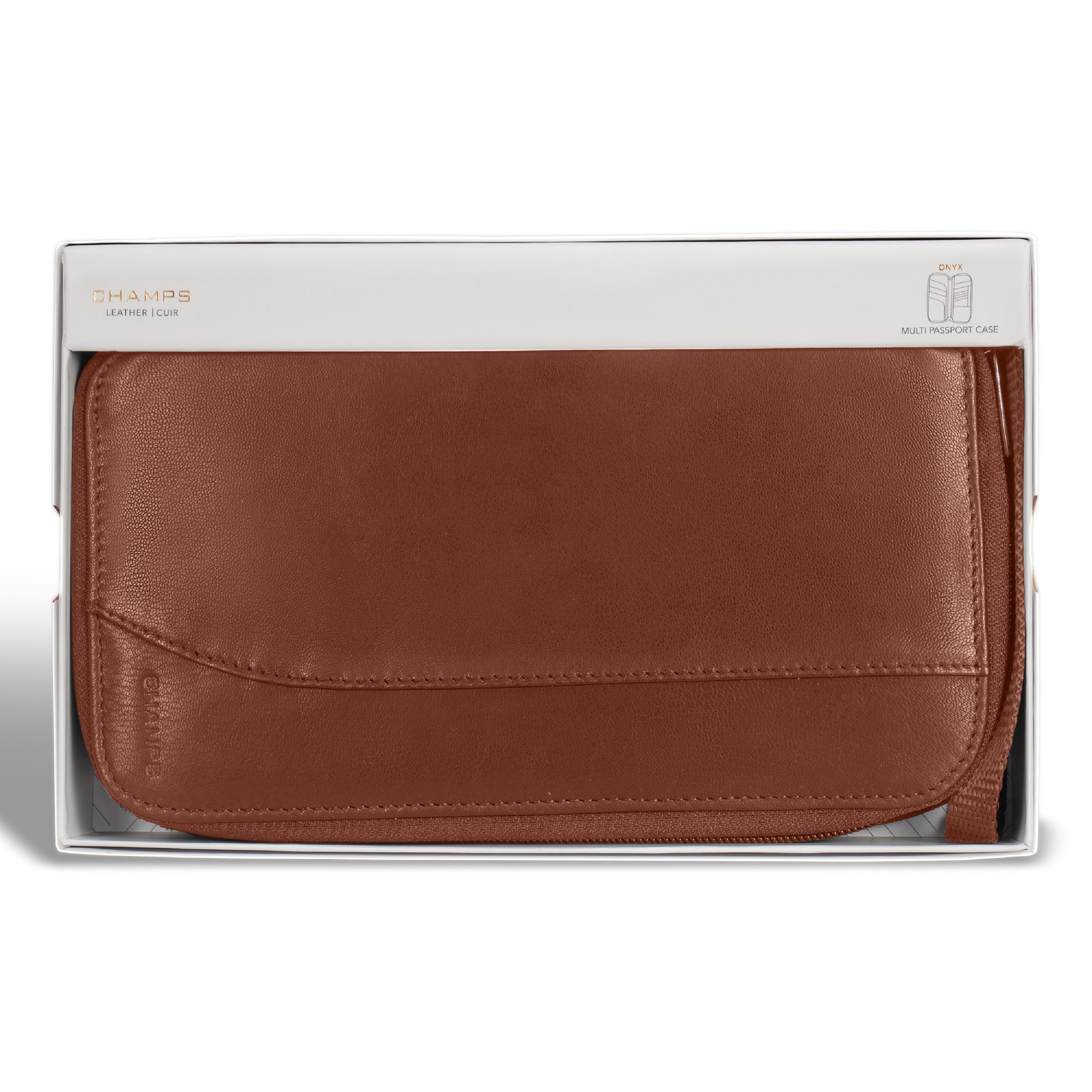 Shop Bentley Brun Étui multi-passeports en cuir Champs Onyx in Canada at only $49.99 14th look