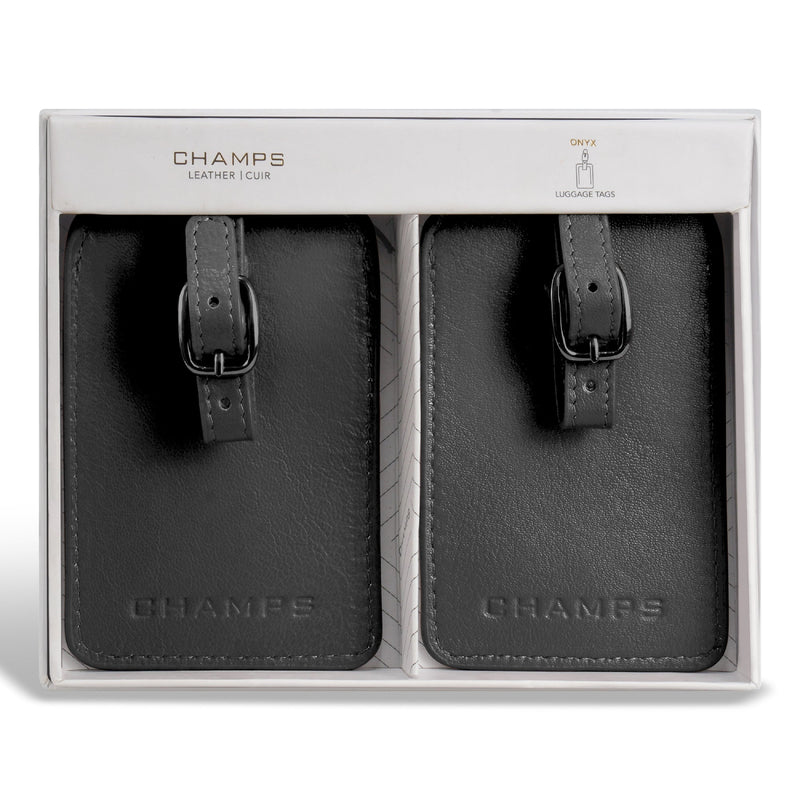 
        Shop Bentley Noir Étiquettes à bagage en cuir Champs Onyx in Canada at only $24.99 4th look
      
