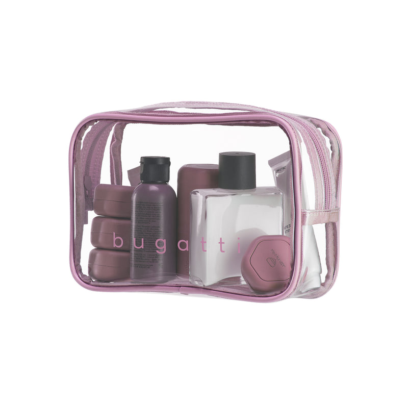 
        Shop Bentley Lavender Bugatti Downtown Essentials Transparent Toiletry Bag in Canada at only $23.99 16th look
      