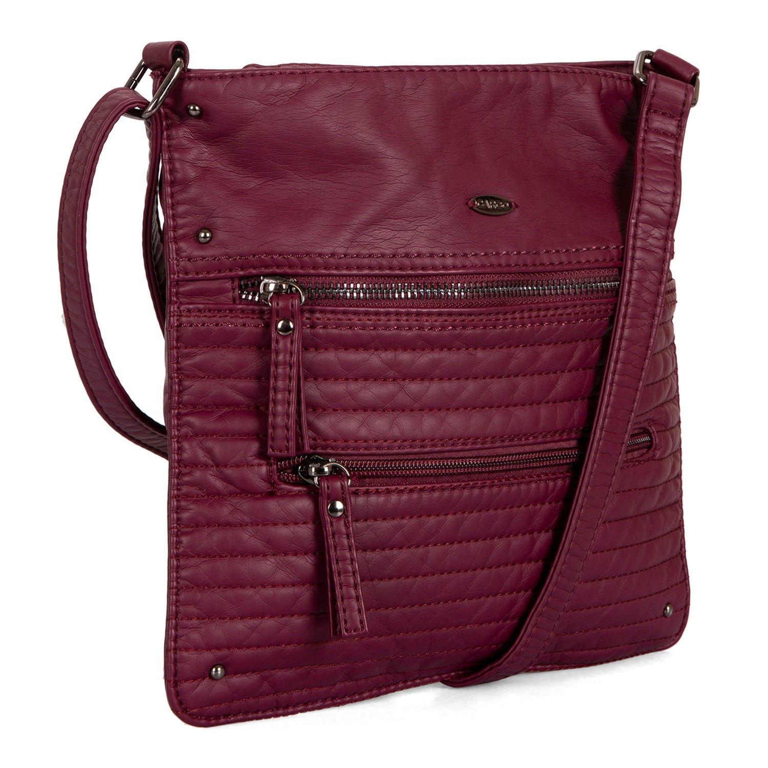 Small Faux Leather Quilted Multi Zip Crossbody -  - 

        Cargo
      
