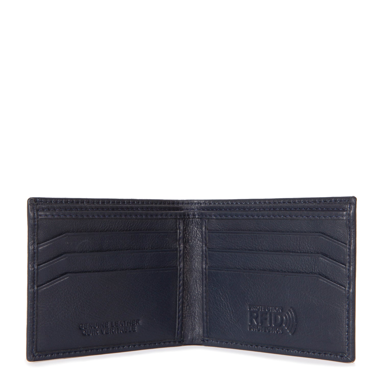 Leather Slim Fold RFID Wallet - Bentley