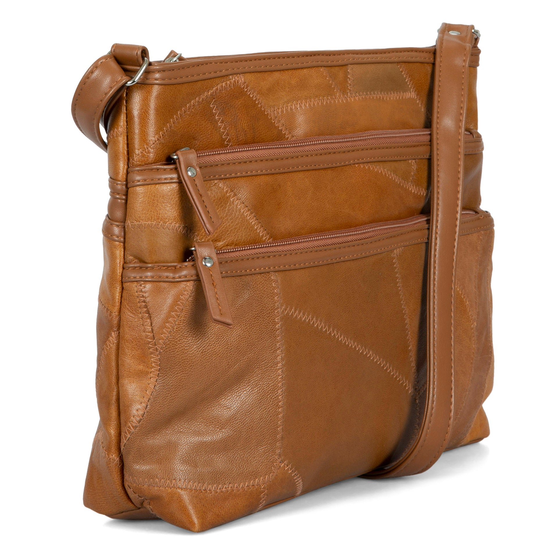 Medium Crossbody Bag Patch & Twilly Scarf Decor | SHEIN