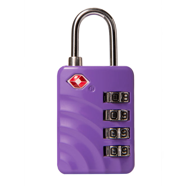 Purple 4-Digit Dial TSA Lock - Bentley